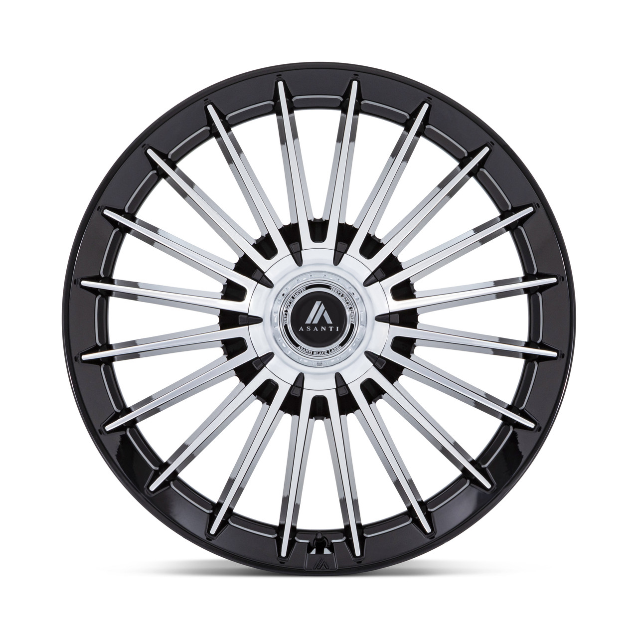 20" Asanti Black AB048 Viceroy Black Machined Face 20x9 5x112 5x120 27mm Wheel