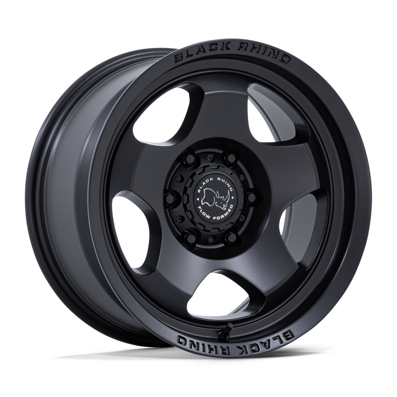 Set 4 17" Black Rhino Hard Alloys BR031 Sol Matte Black 17x9 6x135 12mm Wheels