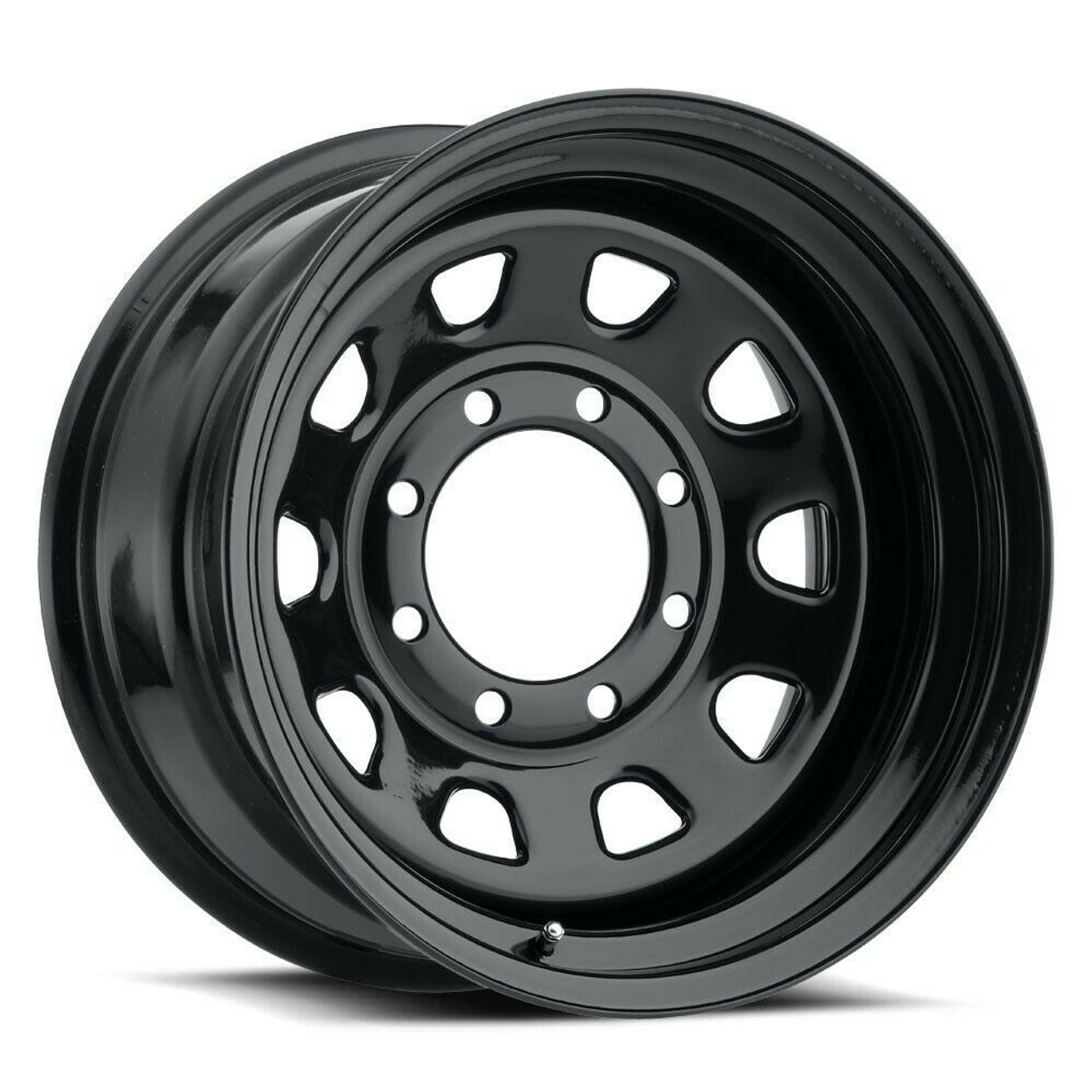 15" Vision HD 84H D Window Gloss Black Wheel 15x10 5x5 (5x127) Rim -39mm