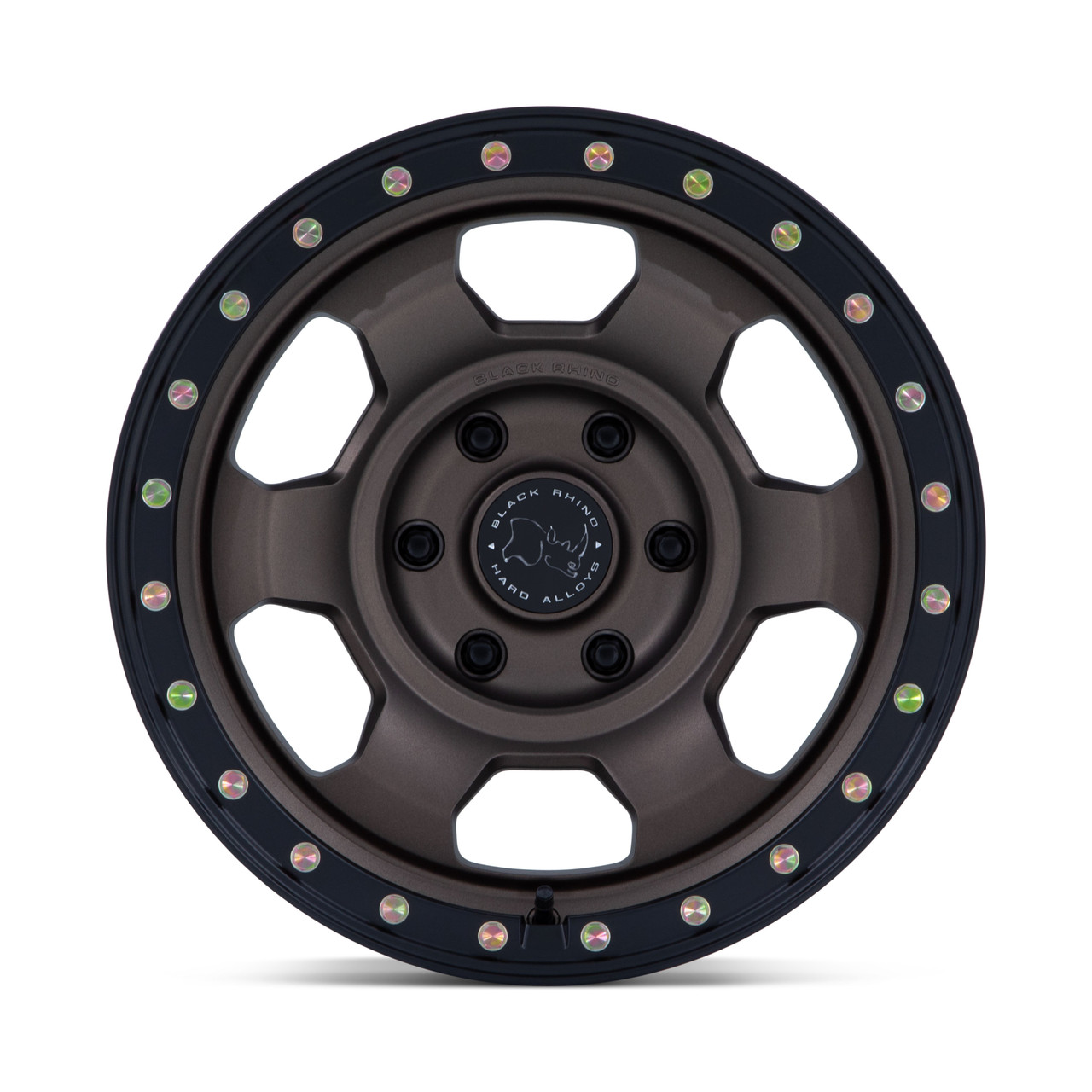 17" Black Rhino BR029 Trooper Burnt Bronze Matte Blk-Lip 17x8.5 Wheel 6x5.5 25mm