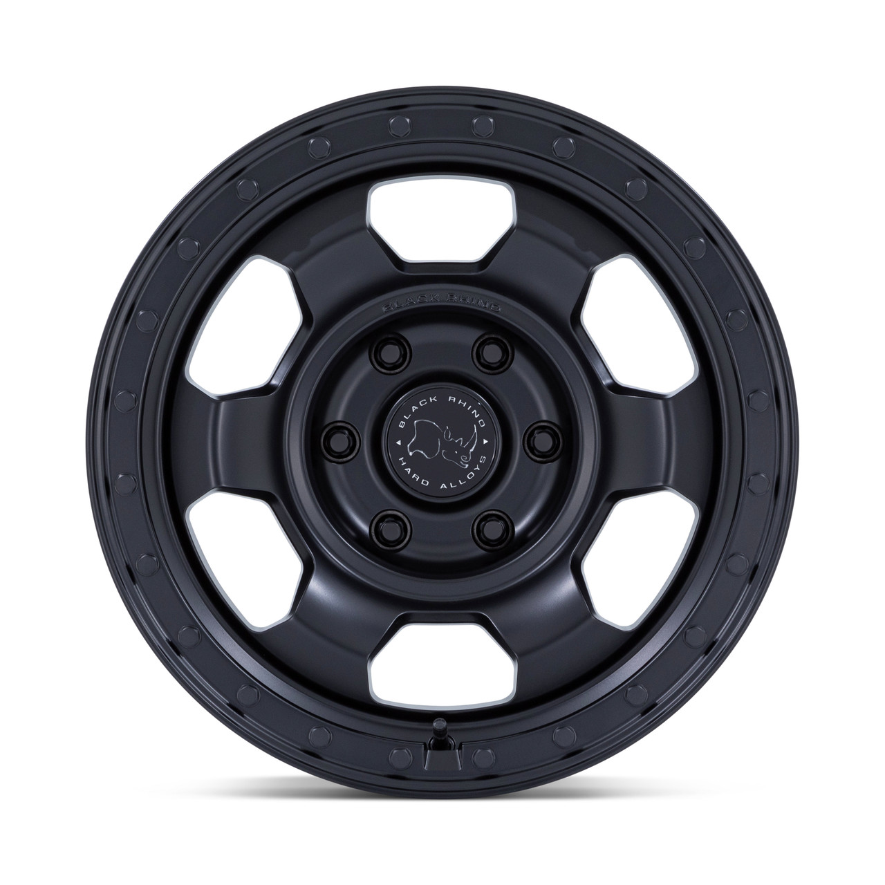 17" Black Rhino Hard Alloys BR029 Trooper Matte Black 17x8.5 Wheel 6x5.5 0mm Rim