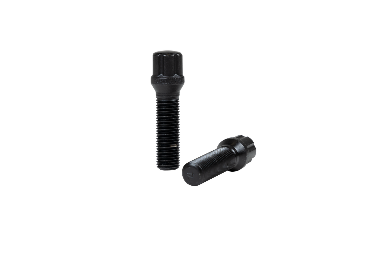 Gorilla Spline Lug Bolt Kit Conical 14mm x 1.50 Black 20 Lug Bolts w/ Key