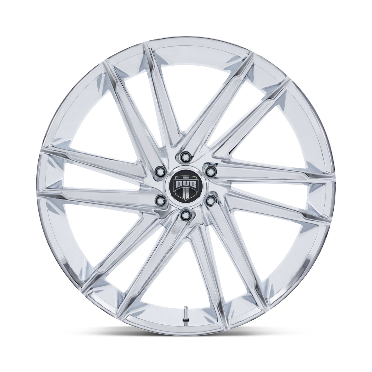 Set 4 26" DUB DC275 Blaze Chrome 26x10 Wheels 6x5.5 25mm Truck SUV Rims