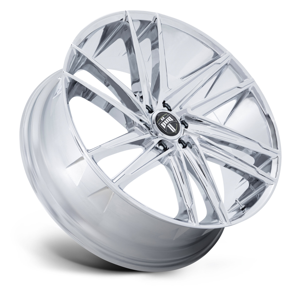 Set 4 24" DUB DC275 Blaze Chrome 24x10 Wheels 6x5.5 25mm Truck SUV Rims