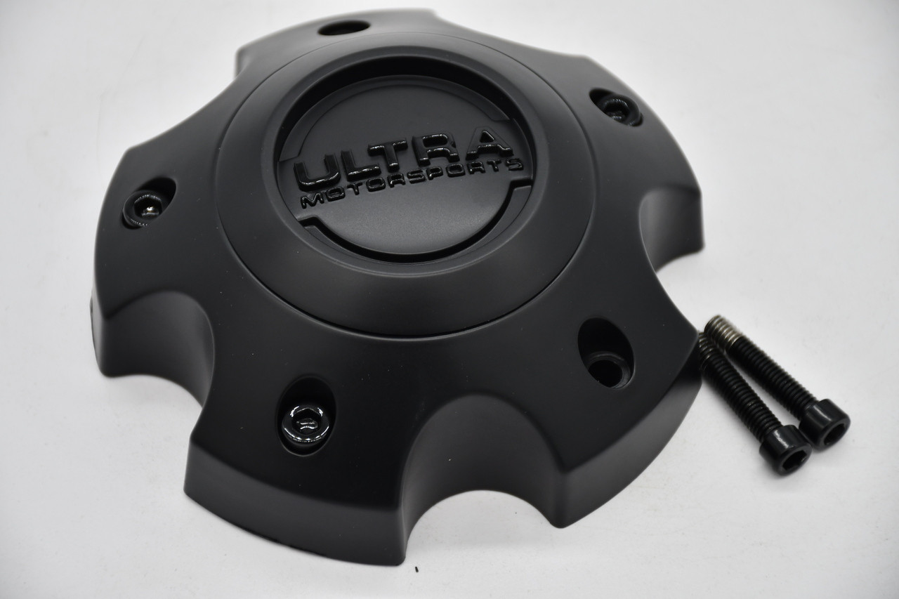 Ultra Satin Black Wheel Center Cap Hub Cap A89-9755SBB-CAP 5" Fits 5x5 5x135