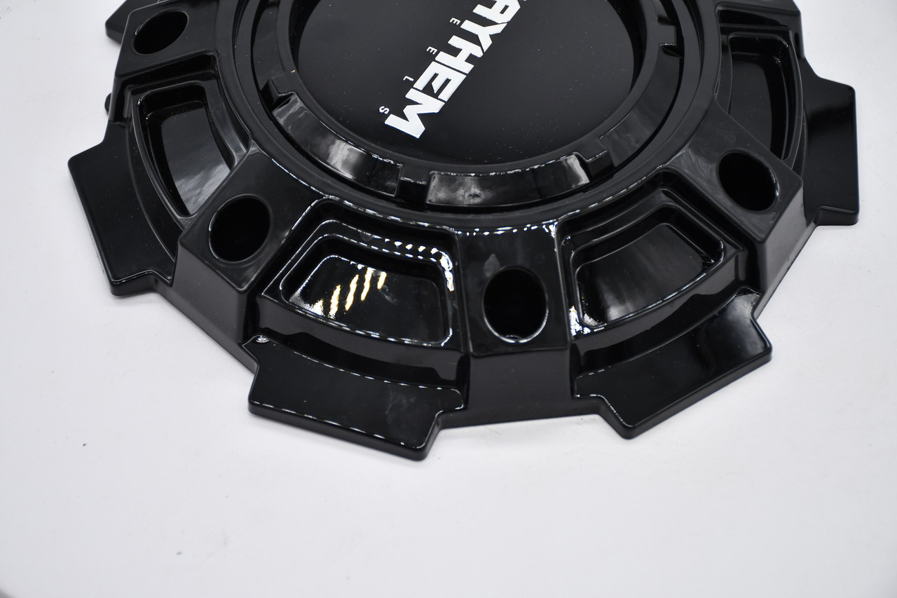 Mayhem C108115B02 Gloss Black 8-Lug Wheel Hub Cap Replacement