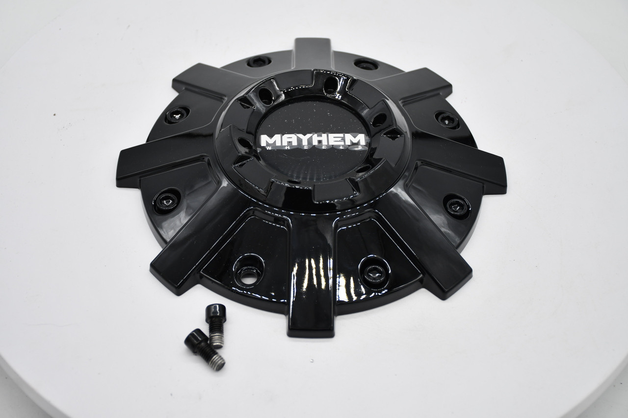 Mayhem Gloss Black Wheel Center Cap Hub Cap C108107B 9" Fits Mayhem Cogent
