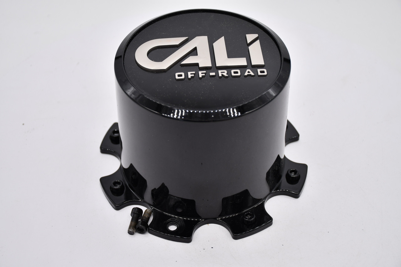 Cali Offroad Black Wheel Center Cap C109110B01-R Summit Dually 8x6.5/8x170 Rear