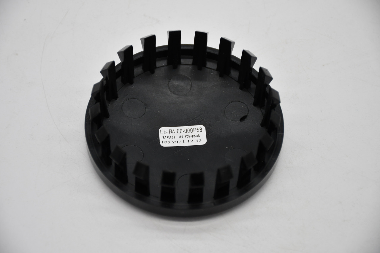 Blank Gloss Black Wheel Center Cap Hub Cap EB-R4-00-000P58 3.375" Snap in, 20 Clips
