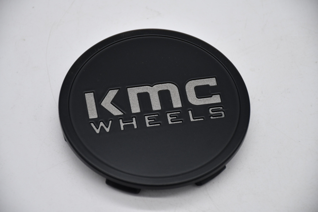 KMC Wheels black replacement center cap SKU 1538S03 for compatible KM719 Canyon 5-lug and 6-lug wheel applications.