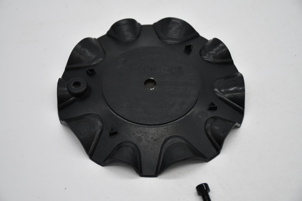 Cavallo Gloss Black Wheel Center Cap Hub Cap CAP0257D 6.25" Fits CLV-46 18, 20, 22x8.5
