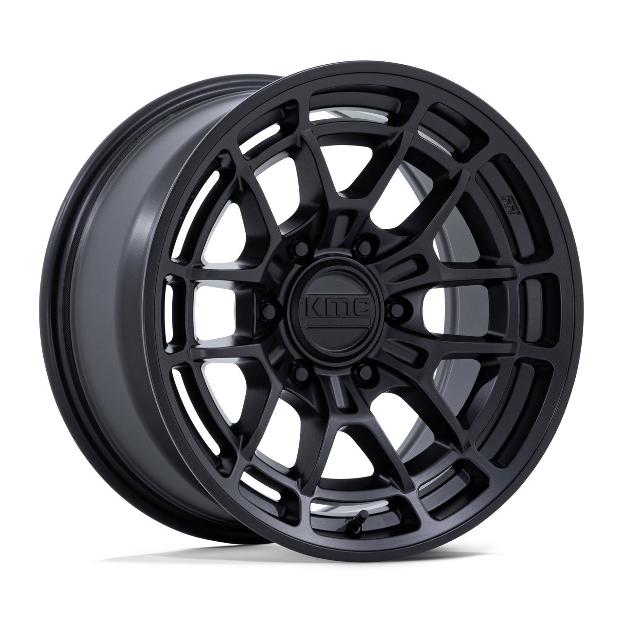 Set 4 17" KMC KM732 Archer Matte Black 17x8.5 Wheels 6x135 25mm Truck SUV Rims