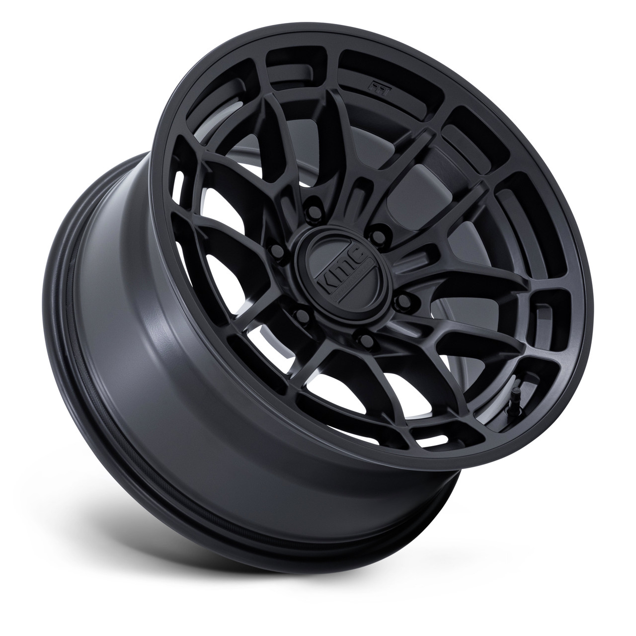 Set 4 17" KMC KM732 Archer Matte Black 17x8.5 Wheels 6x135 25mm Truck SUV Rims