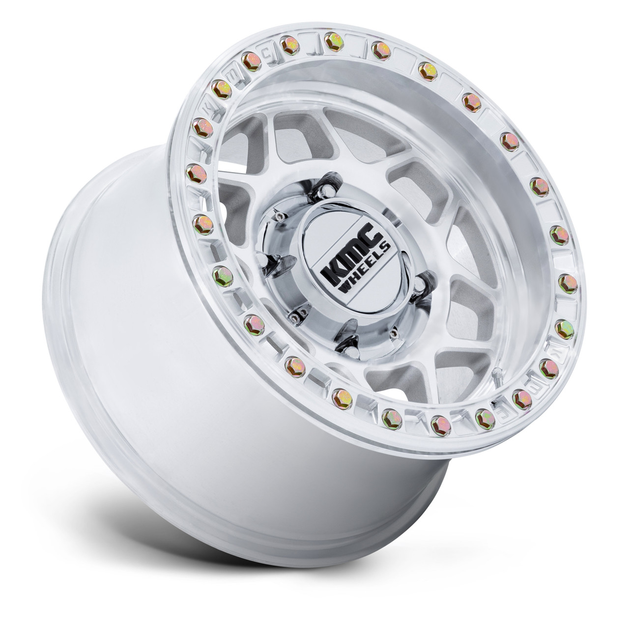15" KMC Powersports KS241 Torx Beadlock Machined 15x8 Wheel 4x137 0mm Rim