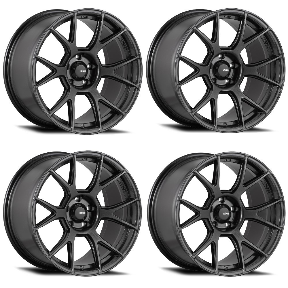 Set 4 17" Konig 56MG Ampliform 17x8 Wheels 5x4.5 40mm Rims 56MG-AM87514406