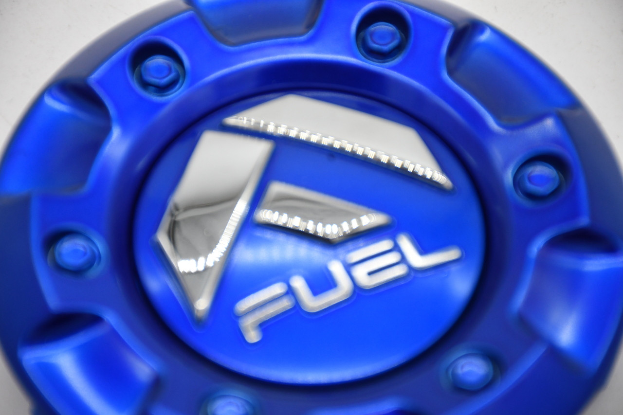 Fuel Blue Wheel Center Cap Hub Cap CAP M-447 (BLUE) 4.375"