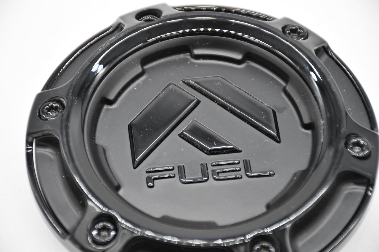 Fuel Black 6 Lug Catalyst Burn Wheel Center Cap Hub Cap 1006-78GBLD 4"