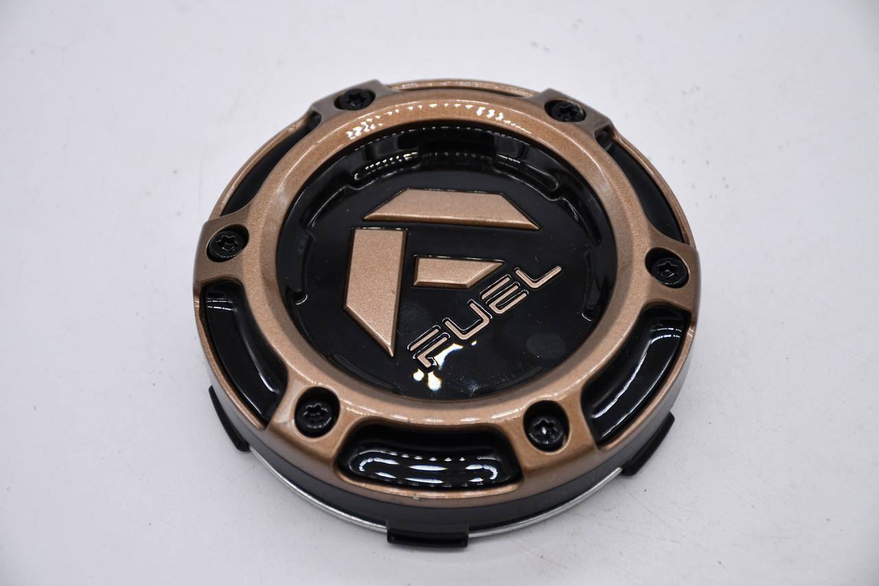 Fuel Bronze Wheel Center Cap Hub Cap U1004-69PBRZ 4" Fits 6 lug Rebar Flux Flame