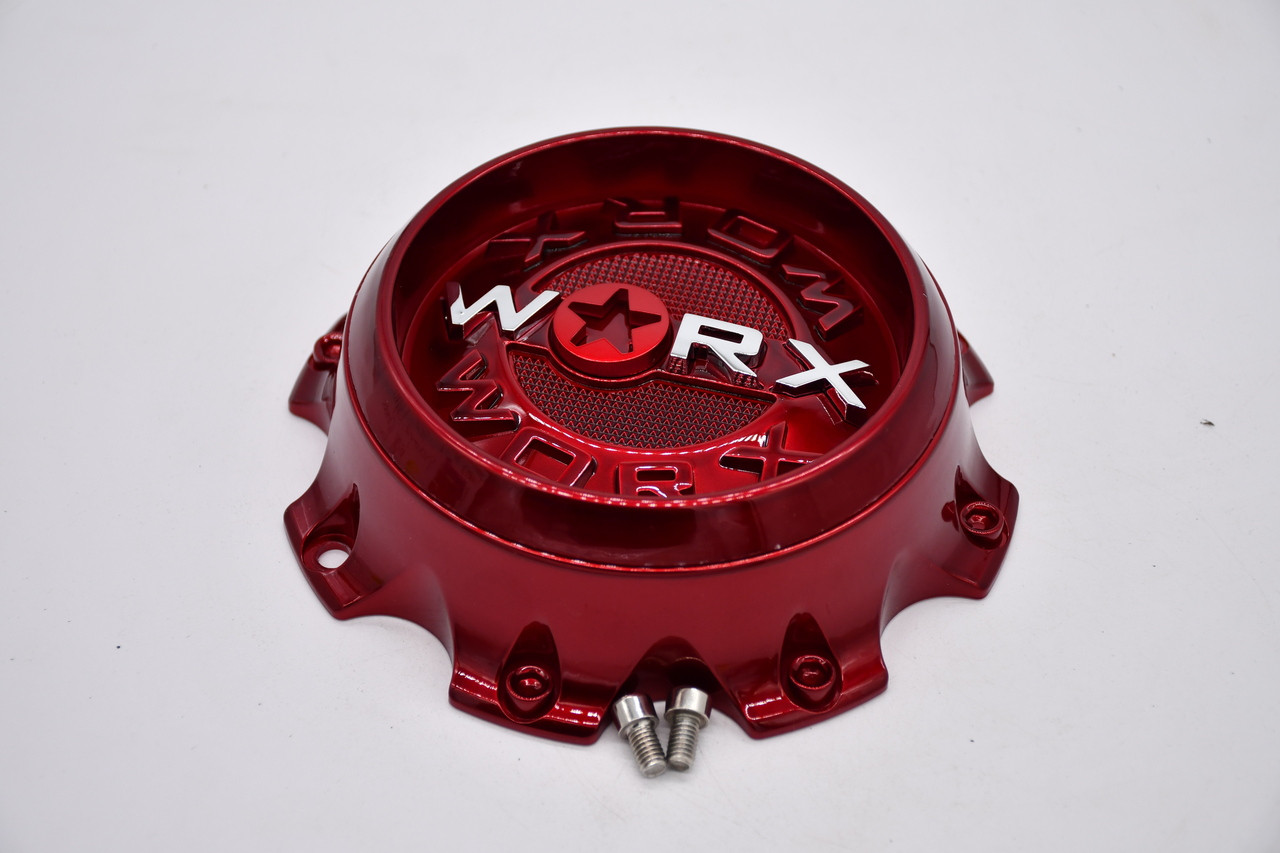 Worx Red Wheel Center Cap Hub Cap WX-8H-01 6.25" 8 Lug