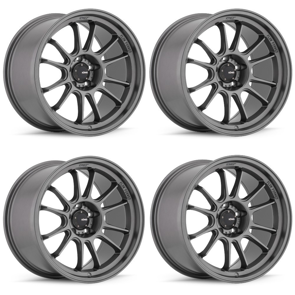 Set 4 17" Konig 47MG Hypergram 17x8 Wheels 4x108 40mm Rims 47MG-HG8710840G