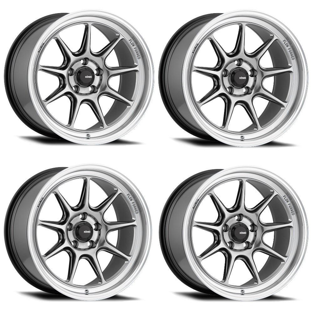 Set 4 19" Konig 105M Countergram 19x8.5 Wheels 5x112 43mm Rims 105M-CT8951243C