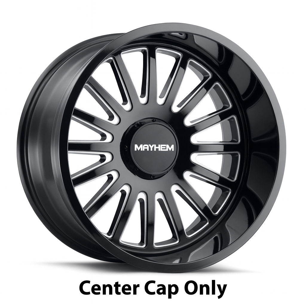 Wheel Center Cap for 22" Mayhem Utopia 22x12 Black Milled 8x170 C108114B06