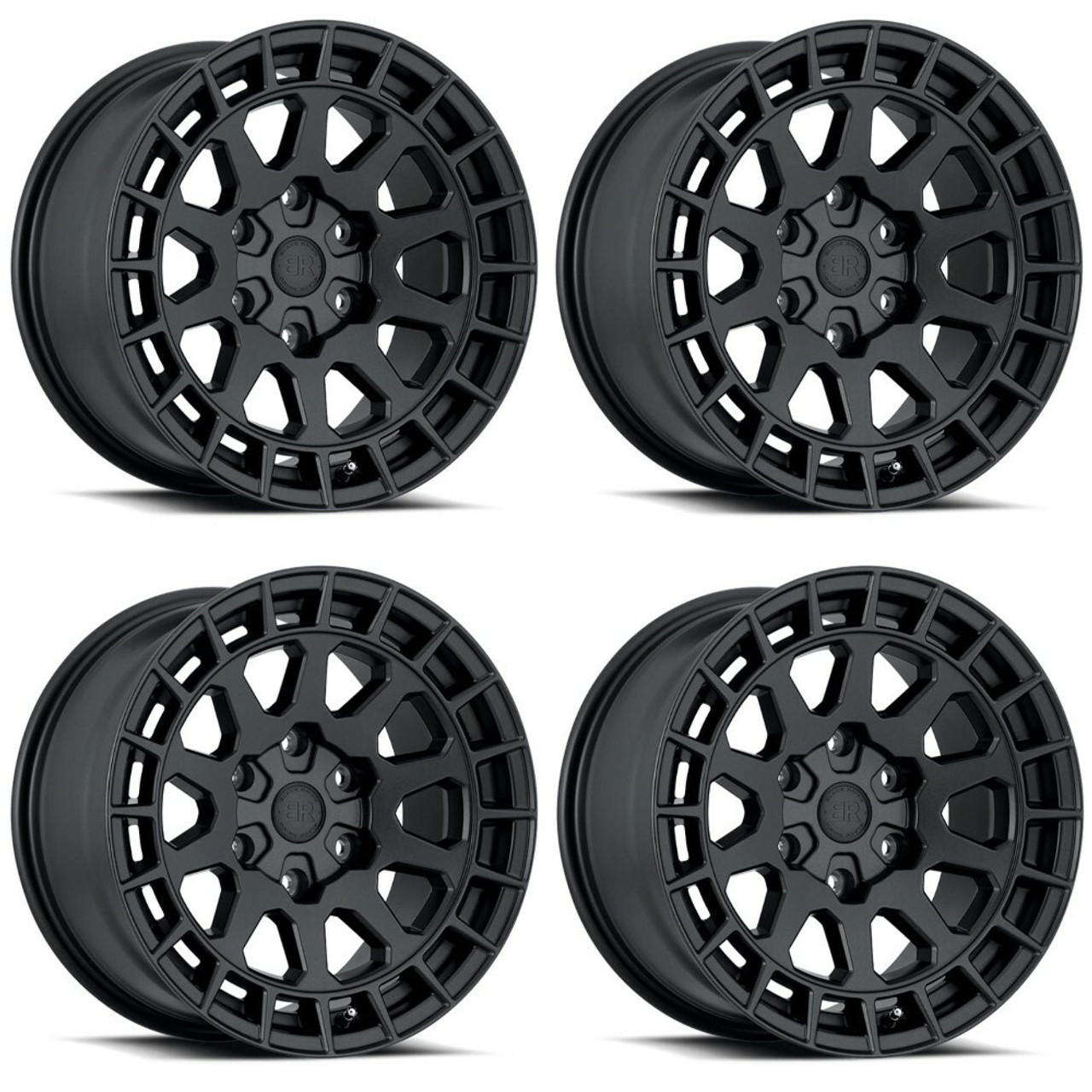 Set 4 Black Rhino Boxer 17x8 5x4.25 Gun Black Wheels 17" 40mm Rims