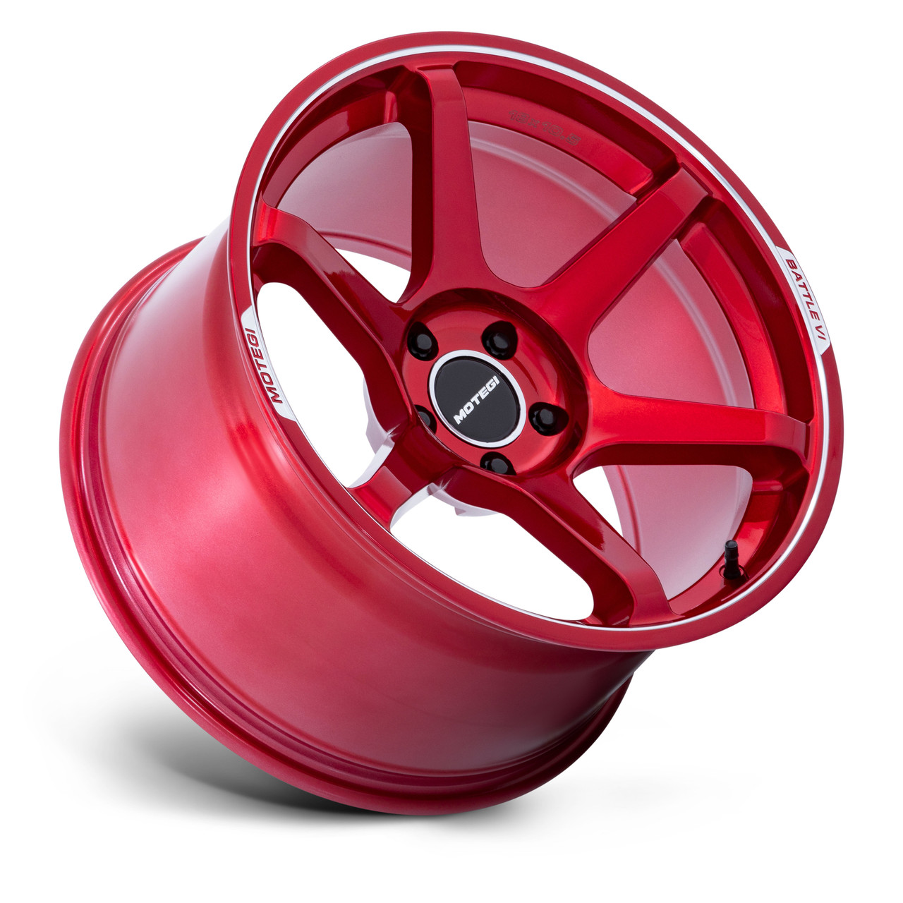 Set 4 18" Motegi MR160 Battle VI Cherry Red Metallic Mch Lip 18x8.5 5x4.5 22mm