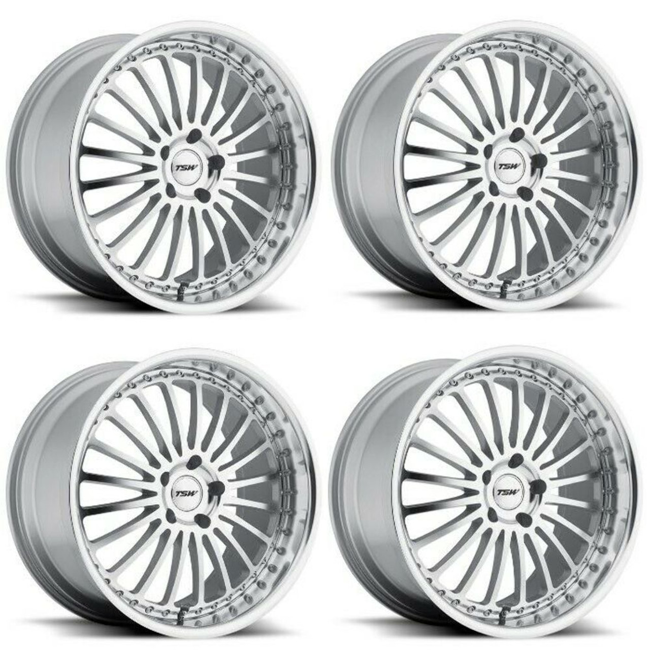 Set 4 TSW Silverstone 17x8 5x120 Silver W/ Mirror Cut Face & Lip Wheels 17" 20mm Set 4 TSW Silverstone 17x8 5x120 Silver W/ Mirror Cut Face & Lip Wheels 17" 20mm
