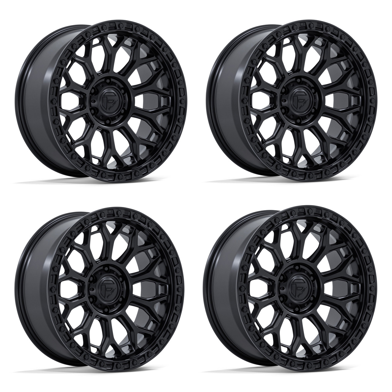 Set 4 20" Fuel FC901 Talon Blackout 20x9 Wheels 6x5.5 1mm Truck SUV Rims