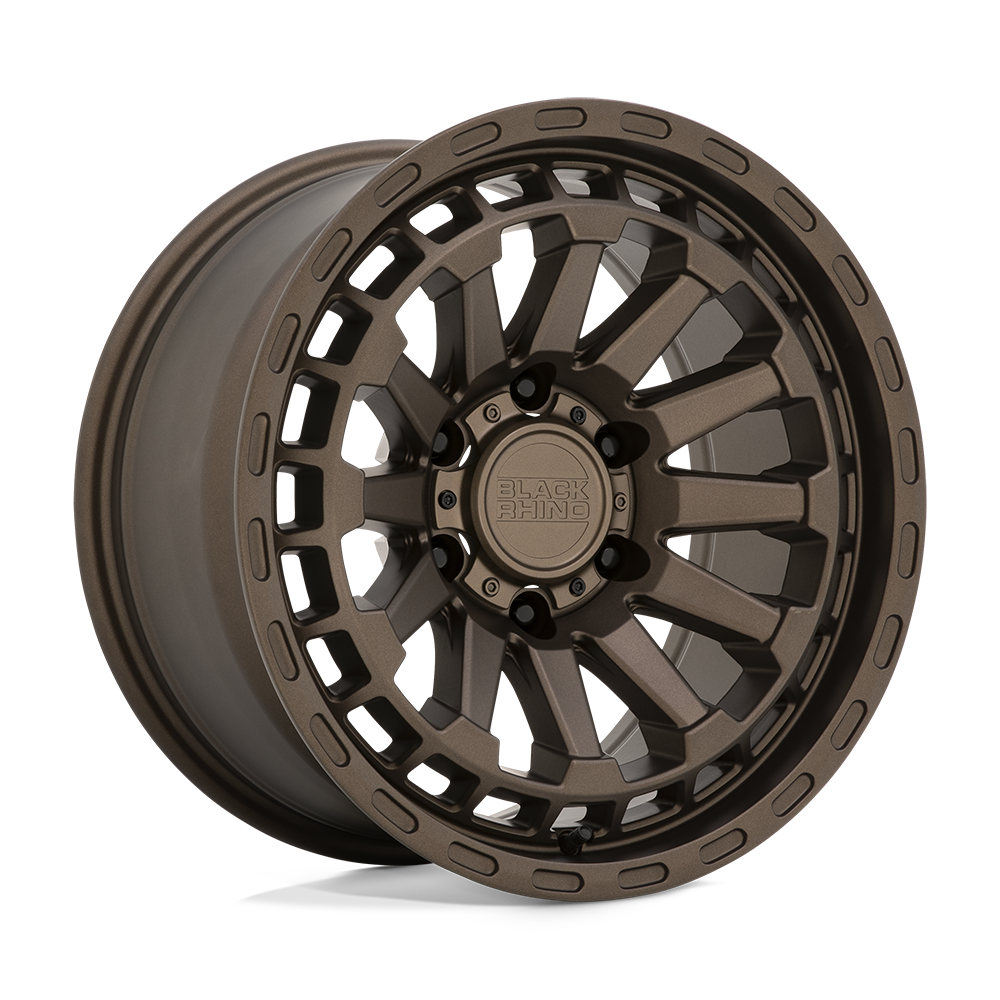 Set 4 Black Rhino Raid 17x8.5 5x5 Matte Bronze Wheels 17" -18mm Lifted Rims
