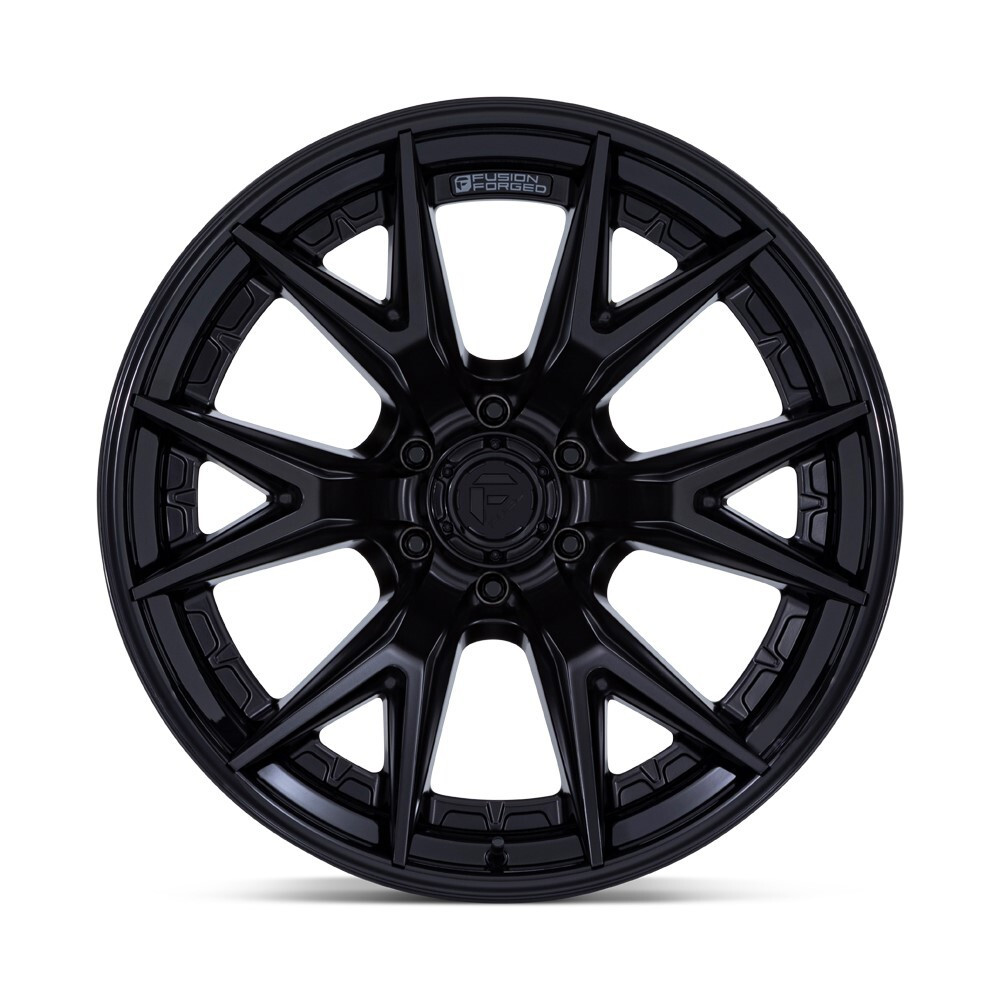 18" Fuel FC402 Catalyst Matte Black Gloss Black Lip 18x9 Wheel 6x5.5 1mm Rim