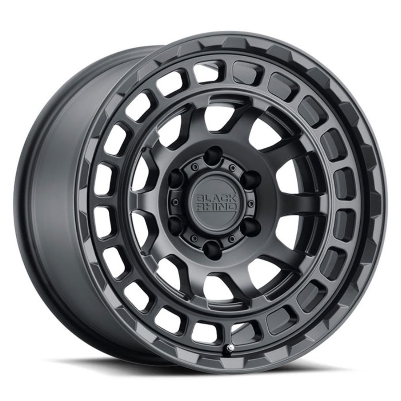 Set 4 Black Rhino Chamber 17x8.5 6x5.5 Matte Black Wheels 17" 0mm For Nissan Rim