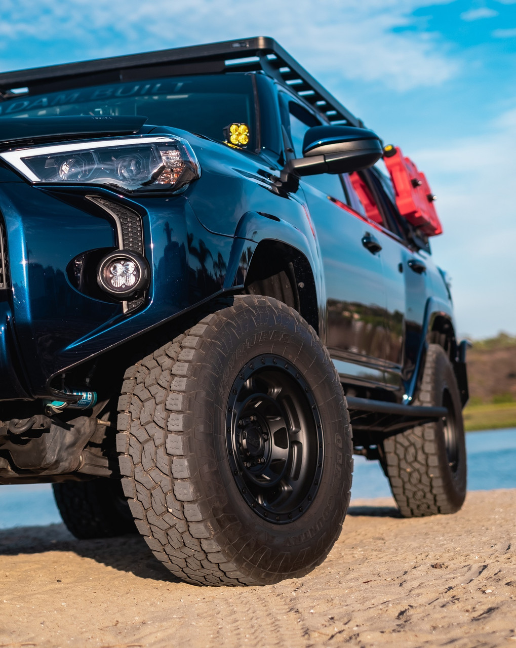 Set 4 Black Rhino Convoy 17x8.5 6x5.5 Matte Black Wheels 17" -10mm Lifted Rims