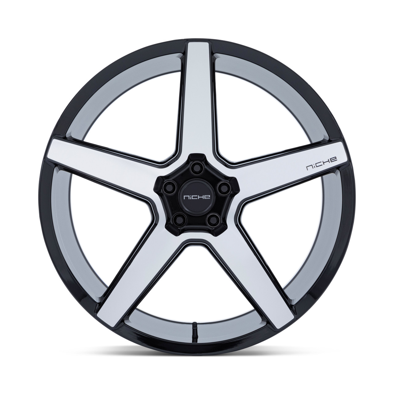 20" Niche NC283 Modena Gloss Black Machined Face 20x10.5 Wheel 5x112 38mm Rim