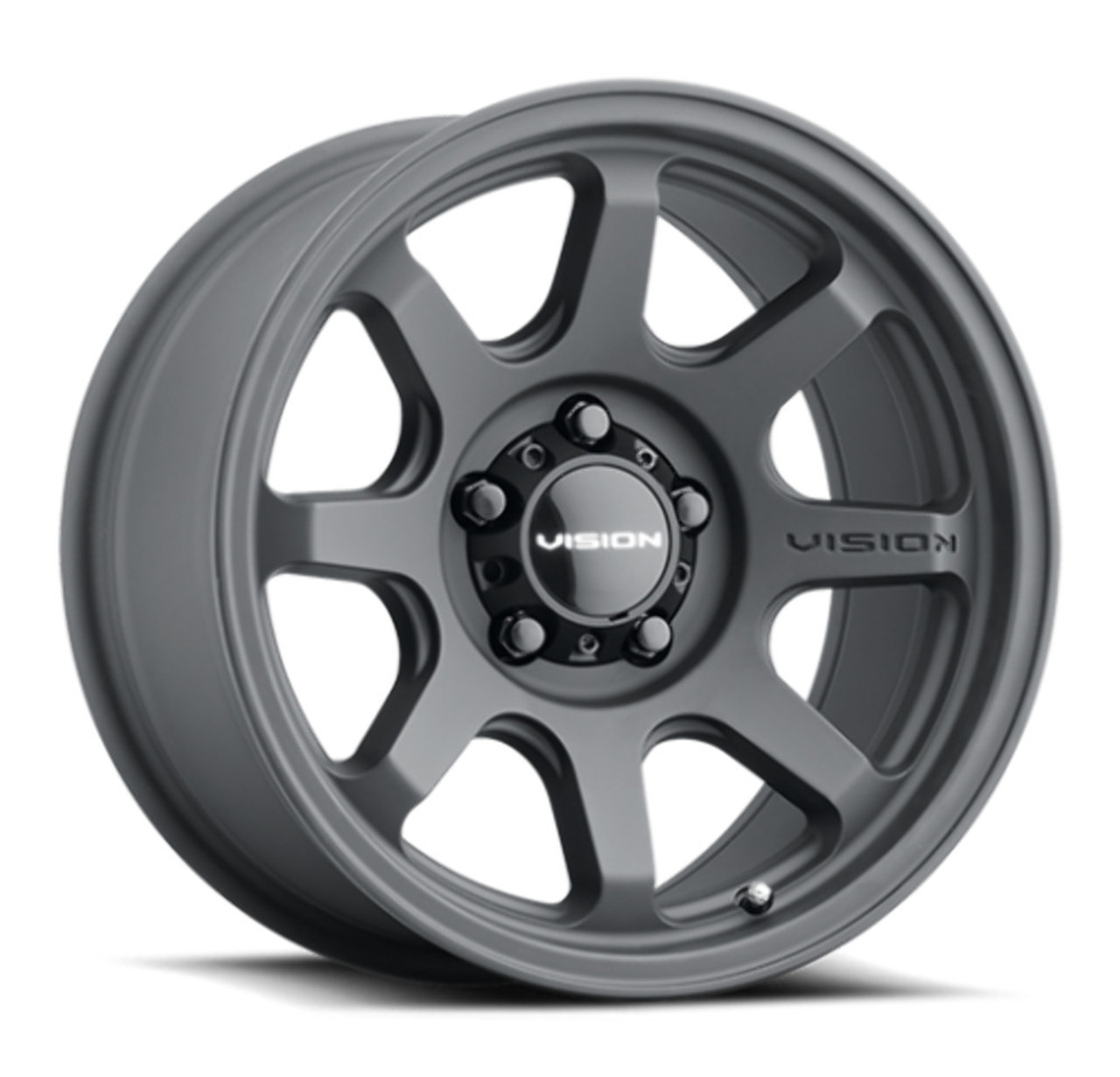 Set 4 17" Vision Off-Road 351 Flow Satin Black Wheels 17x8 5x110 Rims 30mm