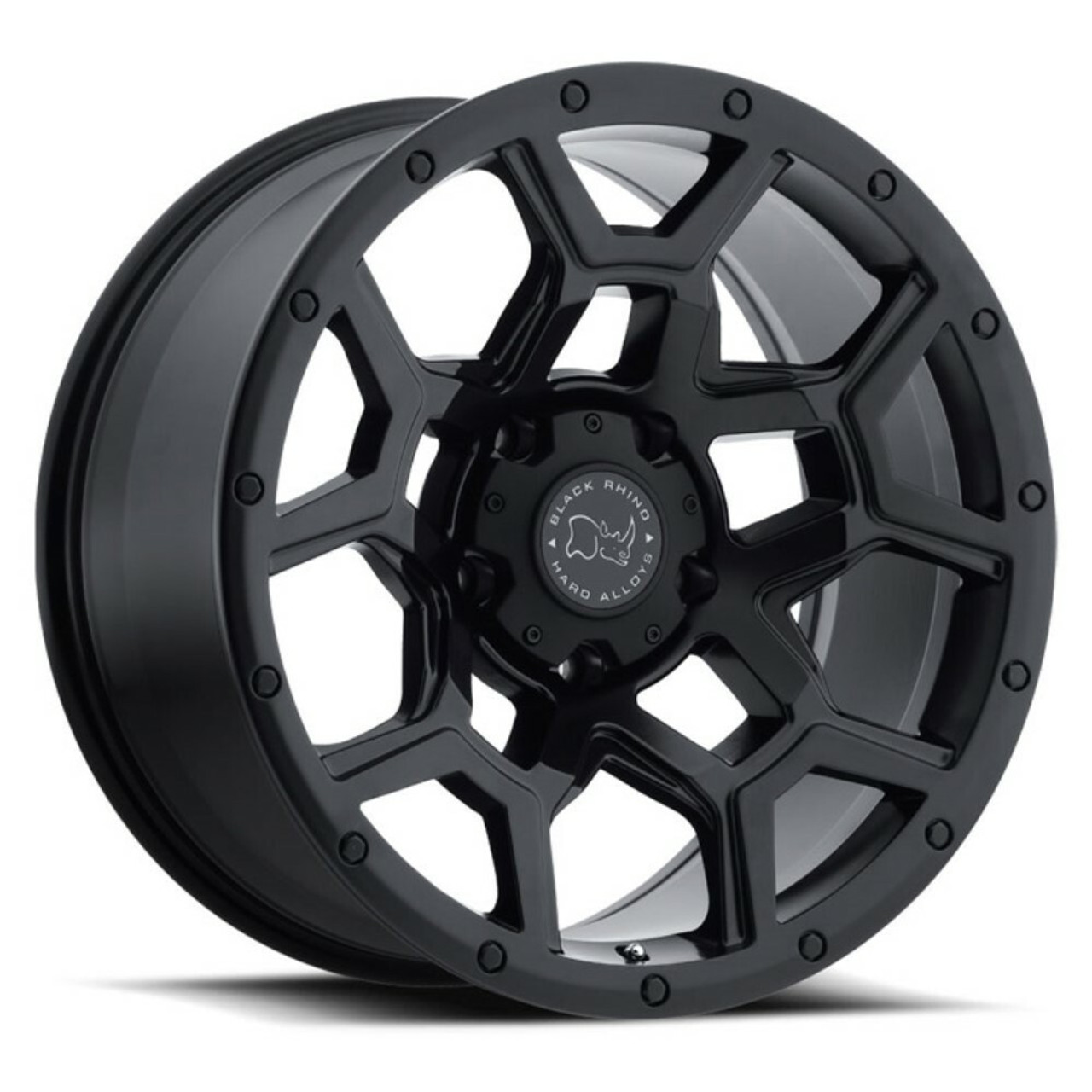 Set 4 Black Rhino Overland 17x8 6x130 Matte Black Wheels 17" 52mm Rims