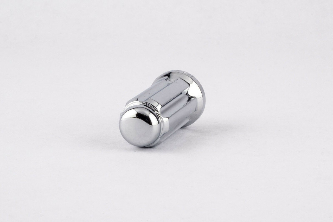 Set 32 14mm x 1.5 Spline Truck Lug Nuts 1.9" Tall Chrome W/ Key W1014ST