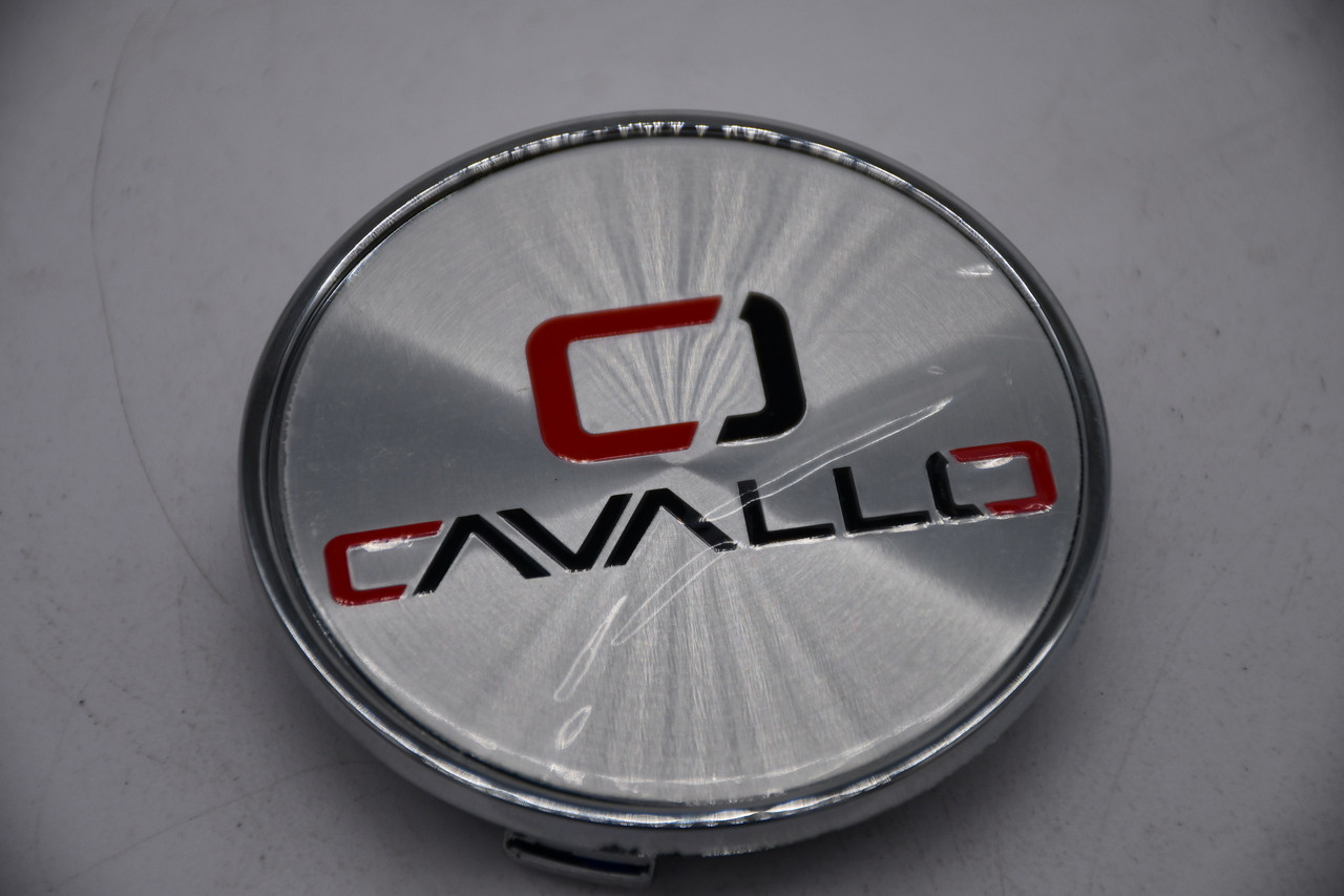 Cavallo Silver Wheel Center Cap Hub Cap C266K65S-CH 2.75