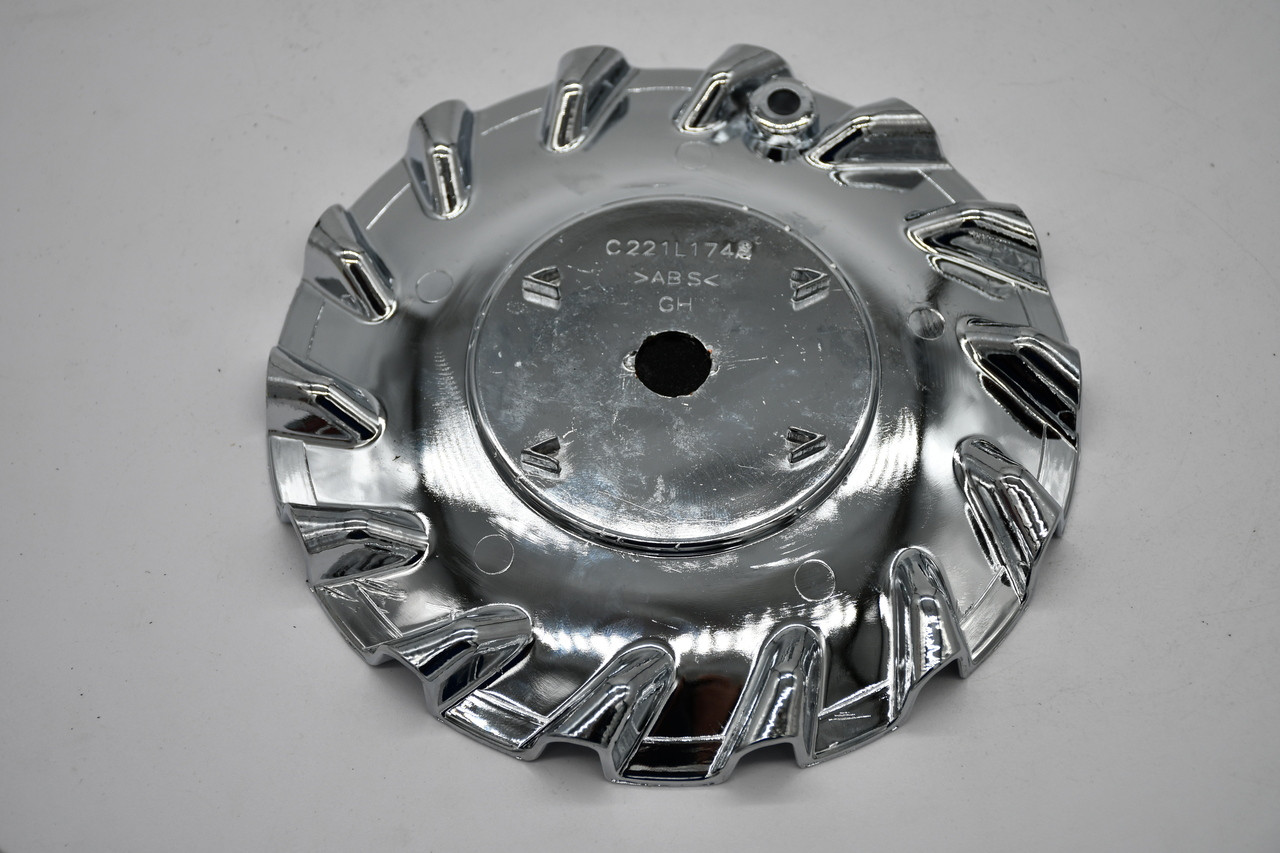 Azara Chrome Wheel Center Cap Hub Cap C221L174S-CH 6.875" AZA-508 18-32"