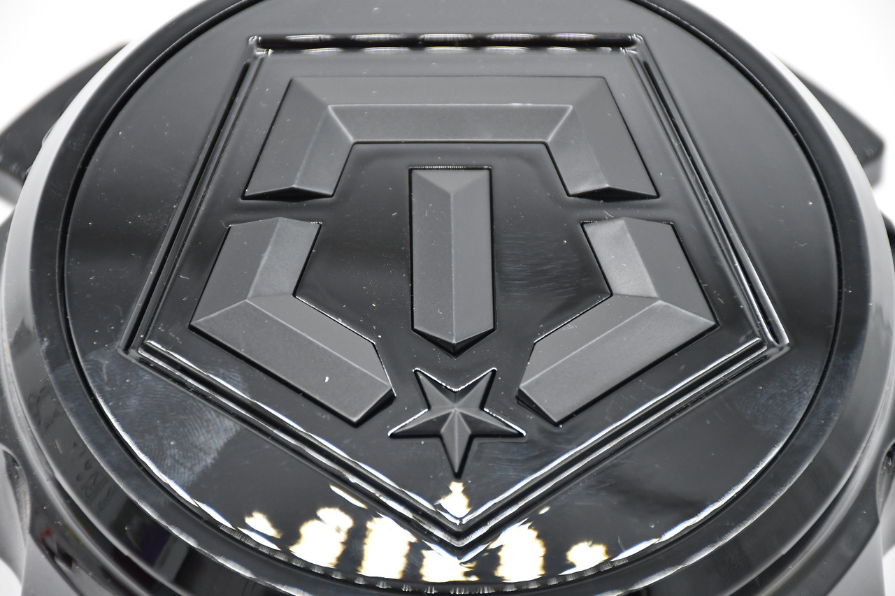 TIS Gloss Black w/ Matte Black Logo Wheel Center Cap Hub Cap C-544-03GB 6.75" TIS 544