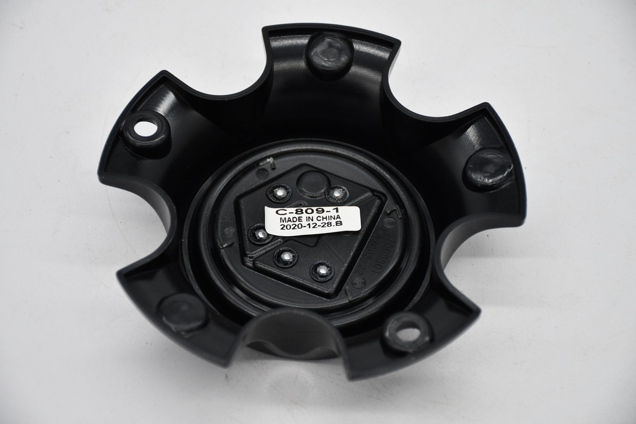 Gear Offroad Gloss Black Wheel Center Cap Hub Cap C-809-1 5"