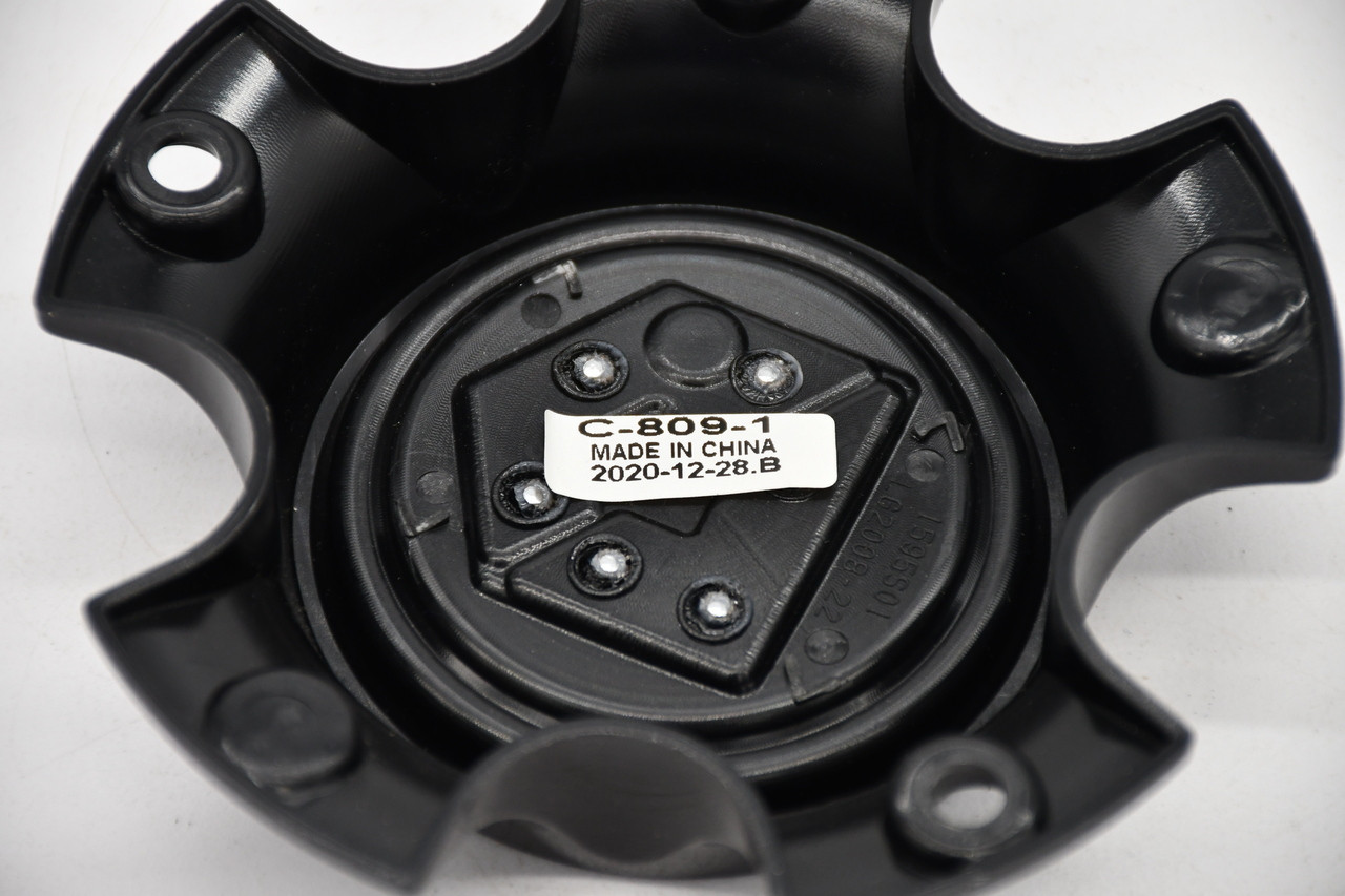 Gear Offroad Gloss Black Wheel Center Cap Hub Cap C-809-1 5"