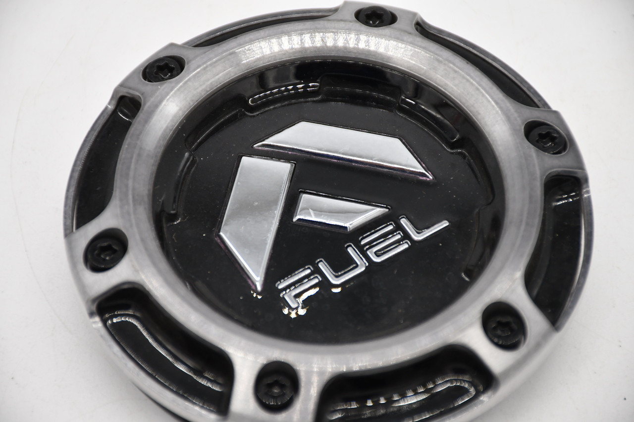 Fuel Gloss Black DDT Wheel Center Cap Hub Cap U1006-79GBDT 4" 6x135 6x5.5 Snap in for FC401 Brawl