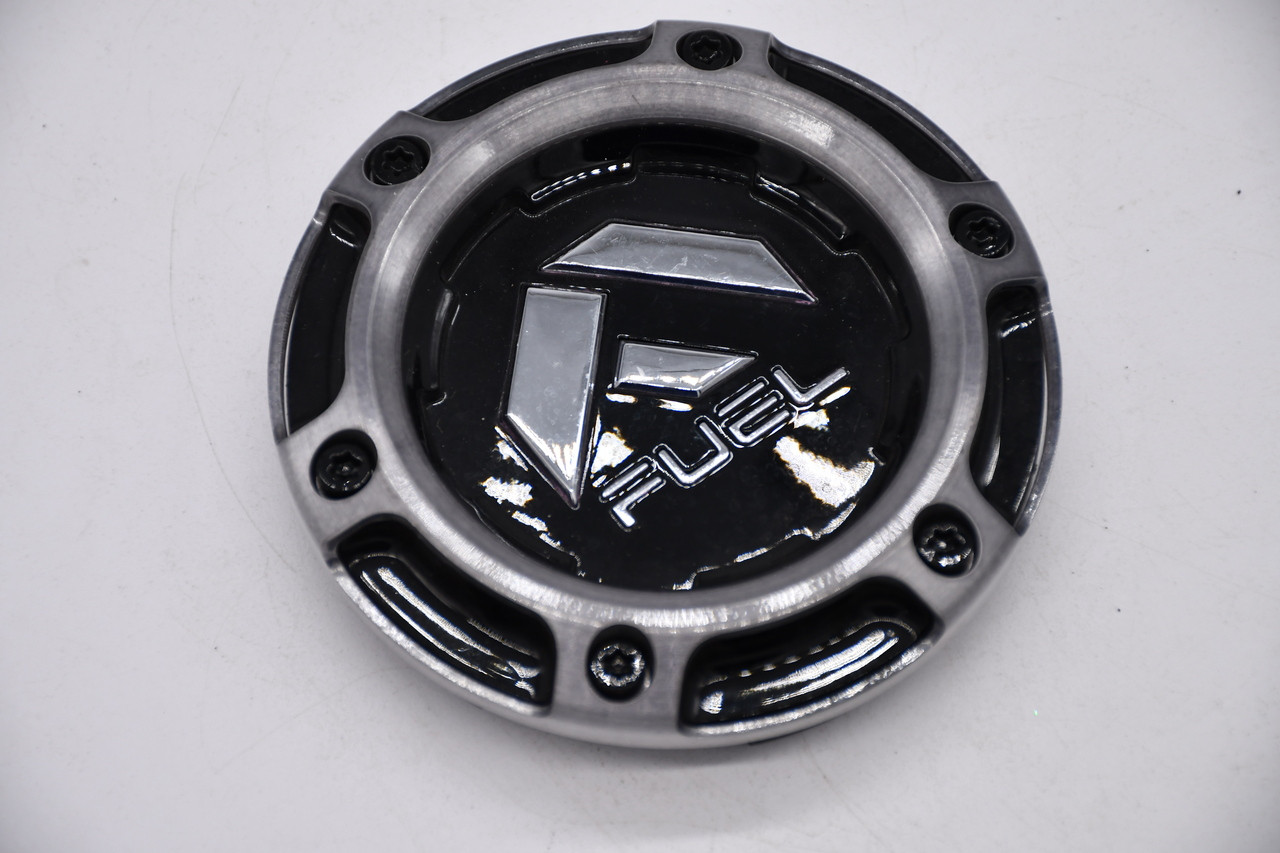 Fuel gloss black DDT center cap