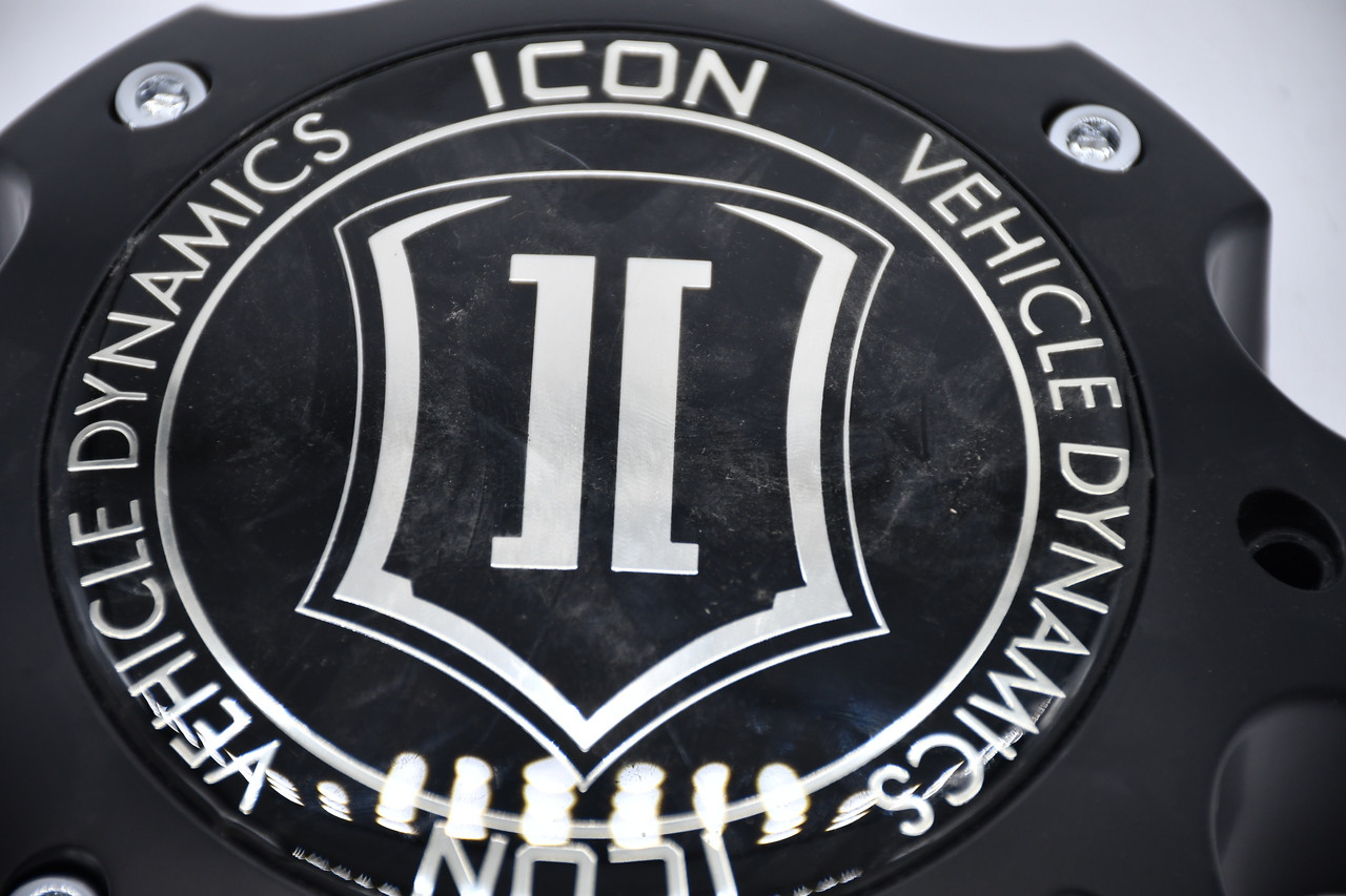Icon Matte black Wheel Center Cap Hub Cap RW-170-CAP 6.875" 8 lug