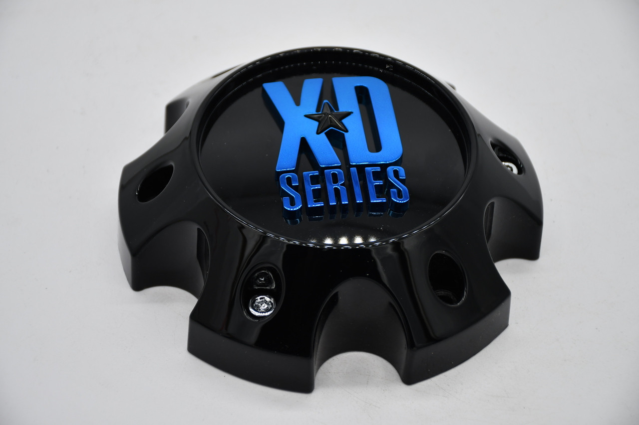 XD Gloss Black Blue Logo Wheel Center Cap Hub Cap 1079L145-H42-S6 5.75" 6 Lug for XD820 Wheel