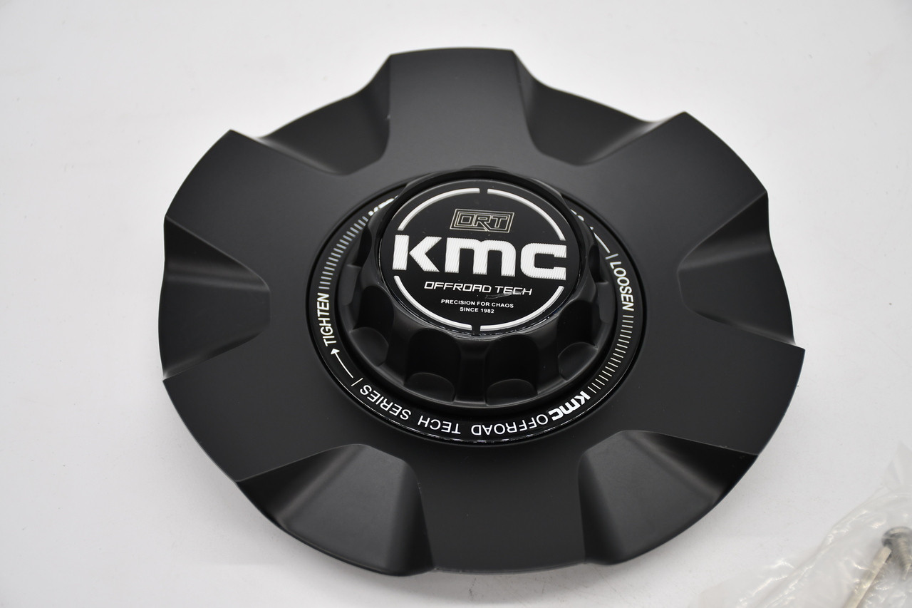 KMC Satin Black Wheel Center Cap Hub Cap T1762090-2-S1 7.75" Fits KM101 20x9 with +18mm Offset