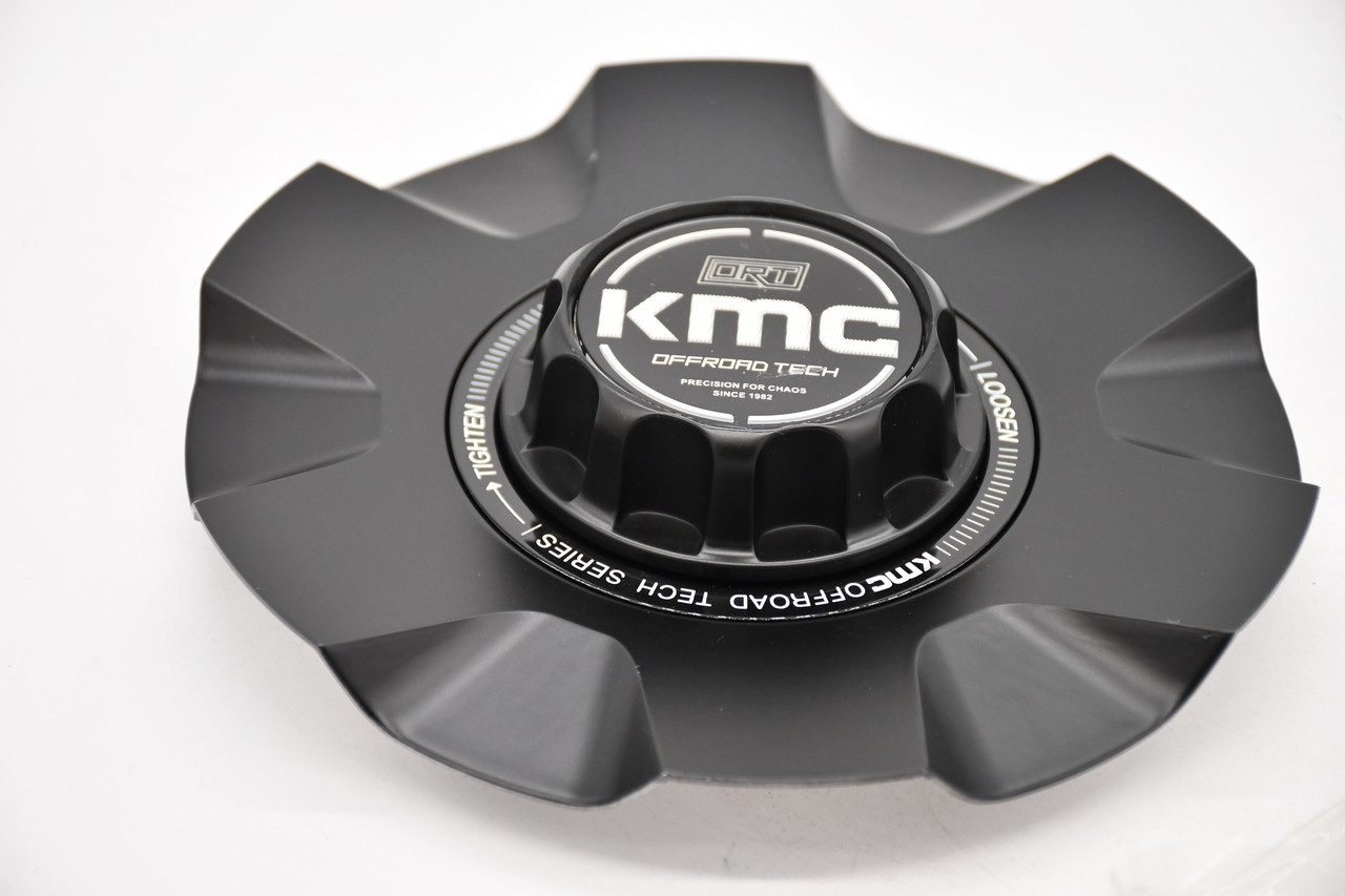 KMC Satin Black Wheel Center Cap Hub Cap UT1762090-2-S1 7.75" Fits KM101 20x9 with +18mm Offset