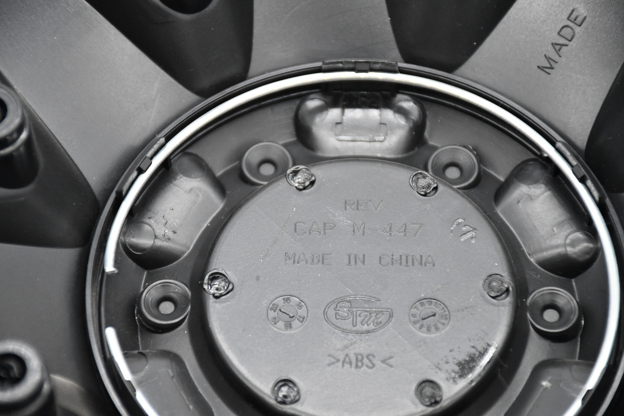 Fuel Gloss Black Blue Logo Wheel Center Cap Hub Cap 1001-83GBK 8.5" D645 Stroke 8 Lug